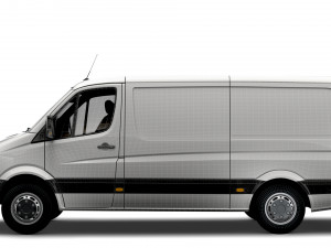 Freightliner Sprinter Van L2H1 2009 3D-Modell