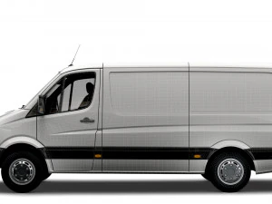 Freightliner Sprinter Van L2H1 2009 3D Model