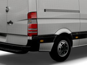 Freightliner Sprinter Van L2H1 2009 3D-Modell