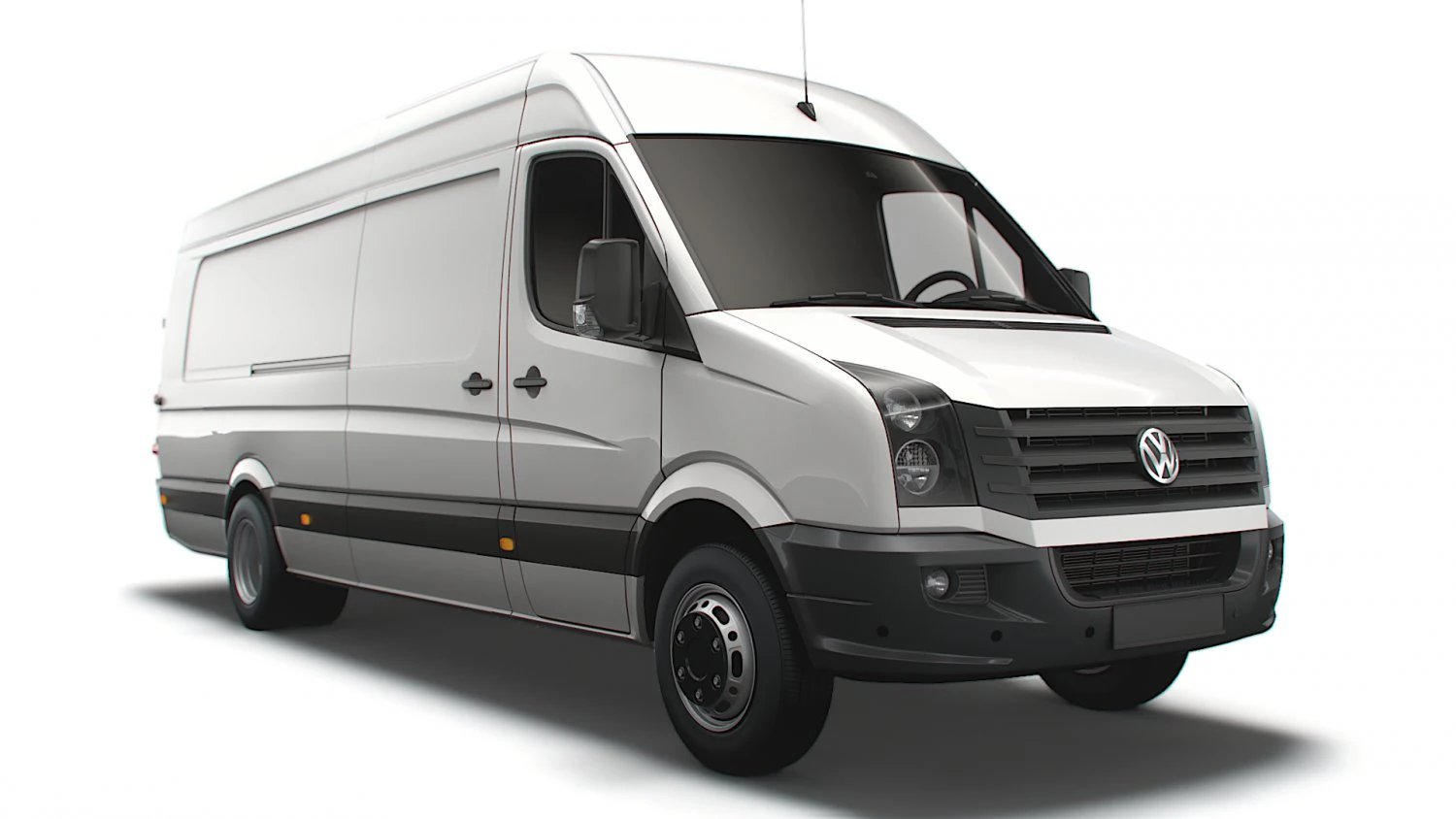 Volkswagen Crafter Van L4H2 2016 3D Model .c4d .max .obj .3ds .fbx .stl .blend 