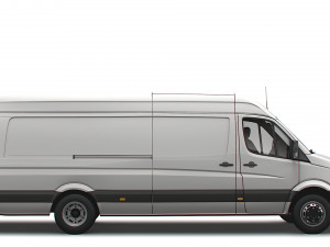 Volkswagen Crafter Van L4H2 2016 Model 3D