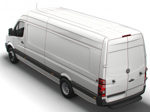 Volkswagen Crafter Van L4H2 2016 Model 3D