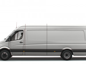 Volkswagen Crafter Van L4H2 2016 Model 3D