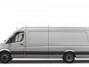 Volkswagen Crafter Van L4H2 2016 3D Model