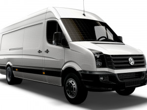 Volkswagen Crafter Van L4H2 2016 Model 3D