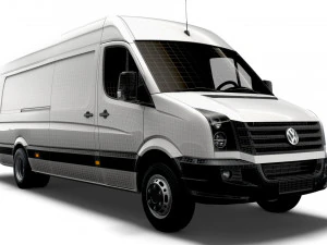 Volkswagen Crafter Van L4H2 2016 3D Model