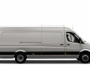Volkswagen Crafter Van L4H2 2016 Model 3D
