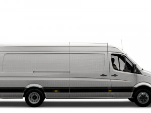Volkswagen Crafter Van L4H2 2016 3D Model