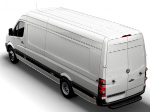 Volkswagen Crafter Van L4H2 2016 Model 3D