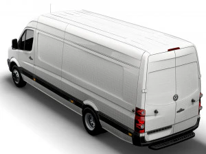 Volkswagen Crafter Van L4H2 2016 3D Model