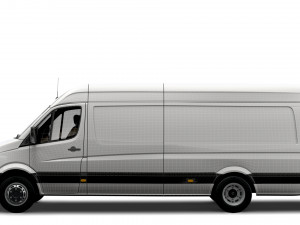 Volkswagen Crafter Van L4H2 2016 Model 3D