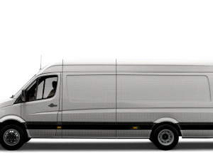 Volkswagen Crafter Van L4H2 2016 3D Model