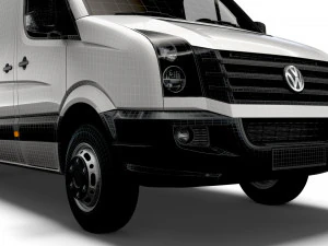 Volkswagen Crafter Van L4H2 2016 3D Model