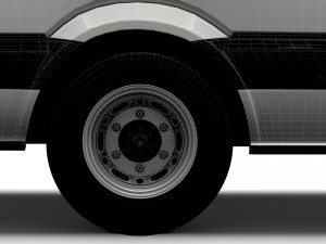Volkswagen Crafter Van L4H2 2016 Model 3D