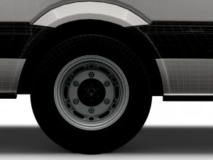 Volkswagen Crafter Van L4H2 2016 3D Model