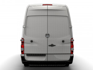Volkswagen Crafter Van L4H2 2016 Model 3D