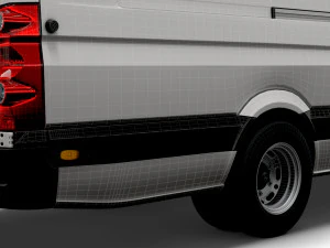 Volkswagen Crafter Van L4H2 2016 3D Model