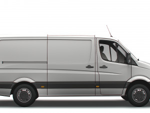 Volkswagen Crafter Van L2H1 2016 Modelo 3D