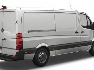 Volkswagen Crafter Van L2H1 2016 Modelo 3D