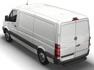 Volkswagen Crafter Van L2H1 2016 Modelo 3D