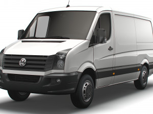 Volkswagen Crafter Van L2H1 2016 Modelo 3D