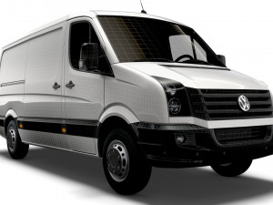 Volkswagen Crafter Van L2H1 2016 Modelo 3D