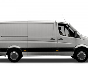 Volkswagen Crafter Van L2H1 2016 Modelo 3D