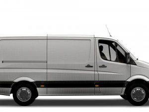 Volkswagen Crafter Van L2H1 2016 3D Model