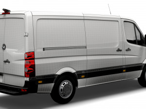 Volkswagen Crafter Van L2H1 2016 Modelo 3D