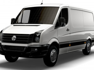 Volkswagen Crafter Van L2H1 2016 Modelo 3D