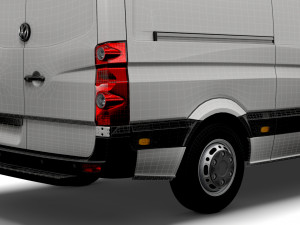 Volkswagen Crafter Van L2H1 2016 Modelo 3D