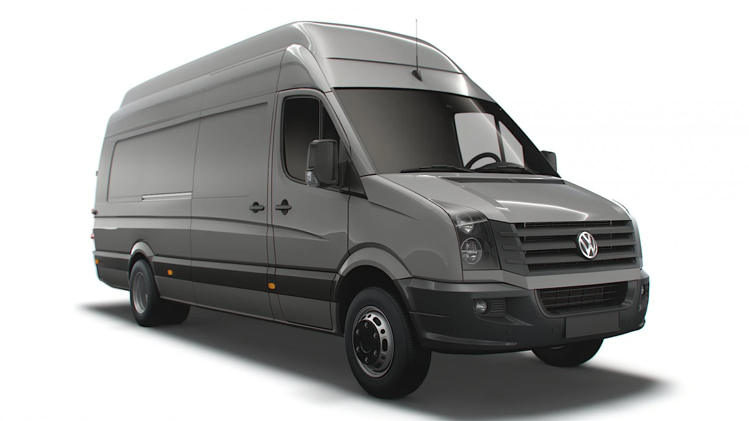 Volkswagen Crafter Van L4H3 2016 3D Model .c4d .max .obj .3ds .fbx .stl .blend 