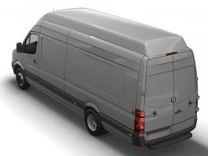 Volkswagen Crafter Van L4H3 2016 3D Model