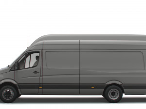 Volkswagen Crafter Van L4H3 2016 3D Модель