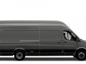 Volkswagen Crafter Van L4H3 2016 3D Model