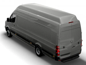 Volkswagen Crafter Van L4H3 2016 3D Model