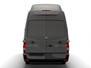 Volkswagen Crafter Van L4H3 2016 3D Модель
