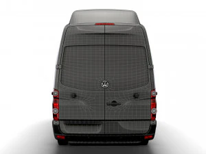 Volkswagen Crafter Van L4H3 2016 3D Model