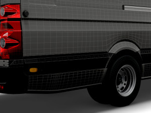 Volkswagen Crafter Van L4H3 2016 3D Модель