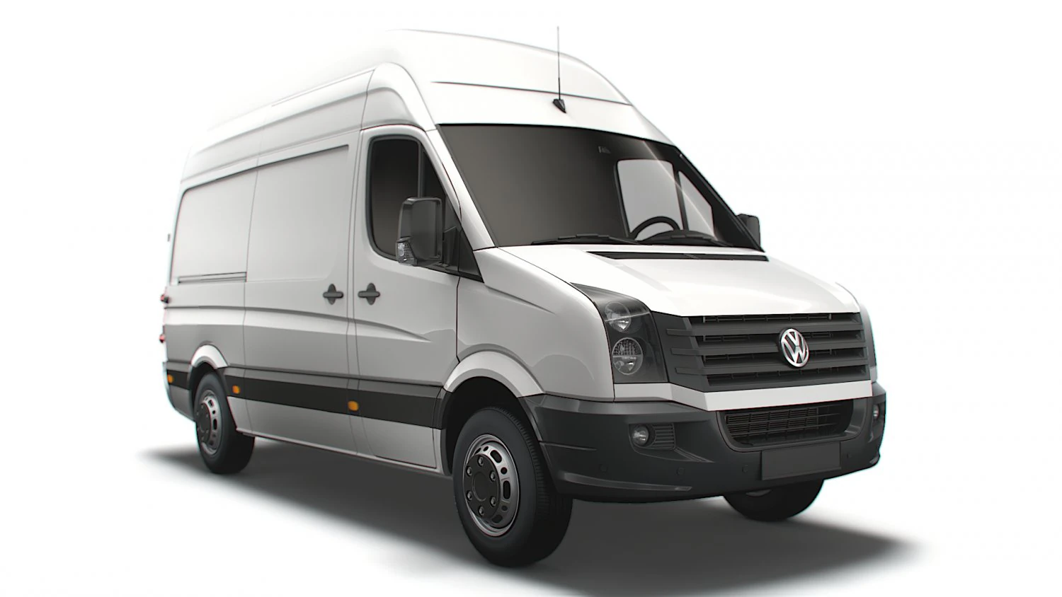 Volkswagen Crafter Van L2H3 2016 3D Model .c4d .max .obj .3ds .fbx .stl .blend 