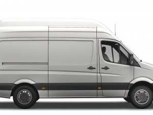 Volkswagen Crafter Van L2H3 2016 Model 3D