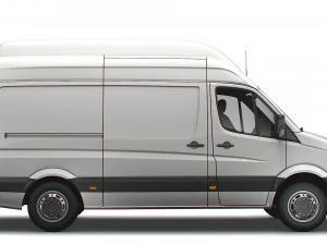 Volkswagen Crafter Van L2H3 2016 3D Model
