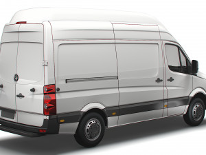 Volkswagen Crafter Van L2H3 2016 Model 3D