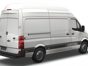 Volkswagen Crafter Van L2H3 2016 3D Model
