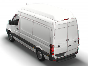 Volkswagen Crafter Van L2H3 2016 Model 3D