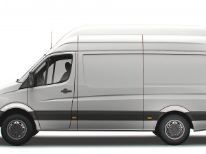 Volkswagen Crafter Van L2H3 2016 Model 3D