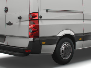 Volkswagen Crafter Van L2H3 2016 Model 3D