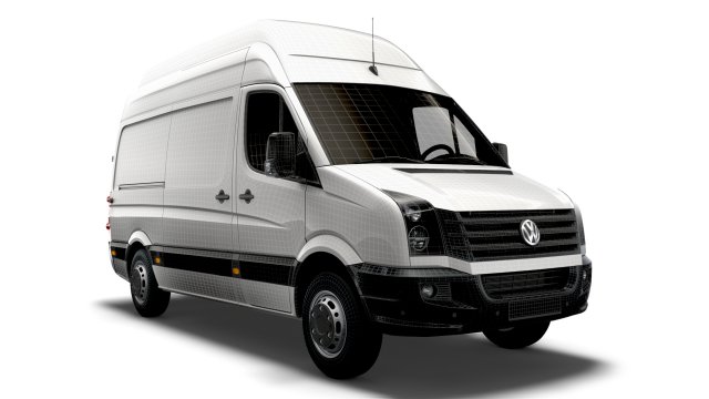 Volkswagen Crafter Van L2H3 2016 3D Model in Van and Minivan 3DExport