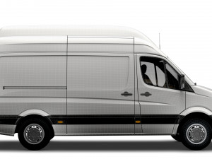 Volkswagen Crafter Van L2H3 2016 Model 3D
