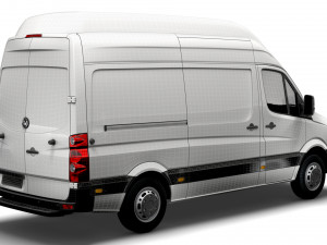 Volkswagen Crafter Van L2H3 2016 Model 3D